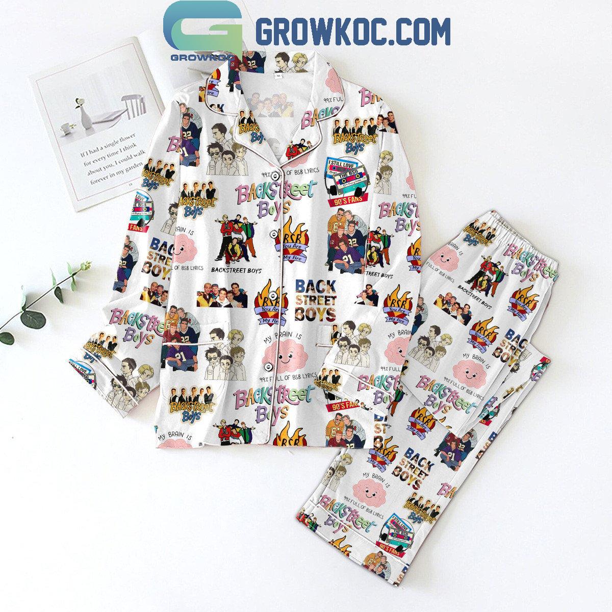 Backstreet Boys I Still Love The 90s Band Christmas Polyester Pajamas Set 1 9G4gR