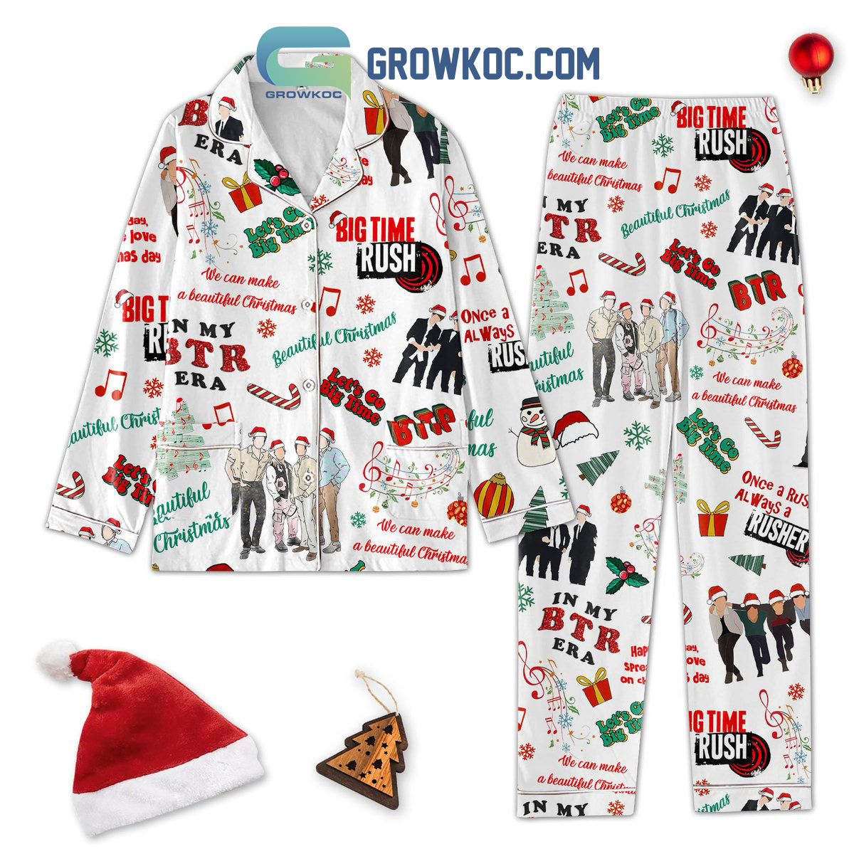 Big Time Rush We Can Make A Beautiful Christmas Pajamas Set2B1 TVgn3