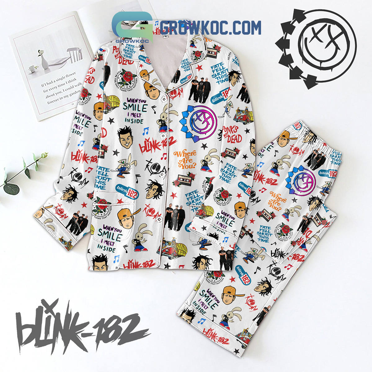 Blink 182 Fate Fell Short This Time Polyester Pajamas Set2B1 OoZcR