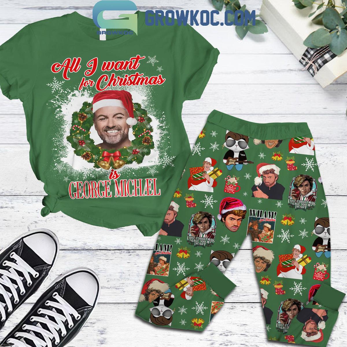 Bret Michael All I Want For Christmas Party 2024 Fleece Pajamas Set 1 JRvU9