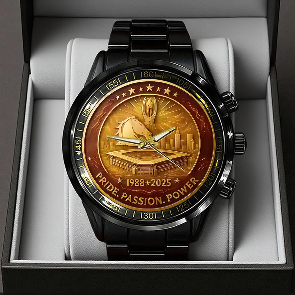 Brisbane Broncos 2025 Premiership Black Stainless Steel Watch TANTN17611