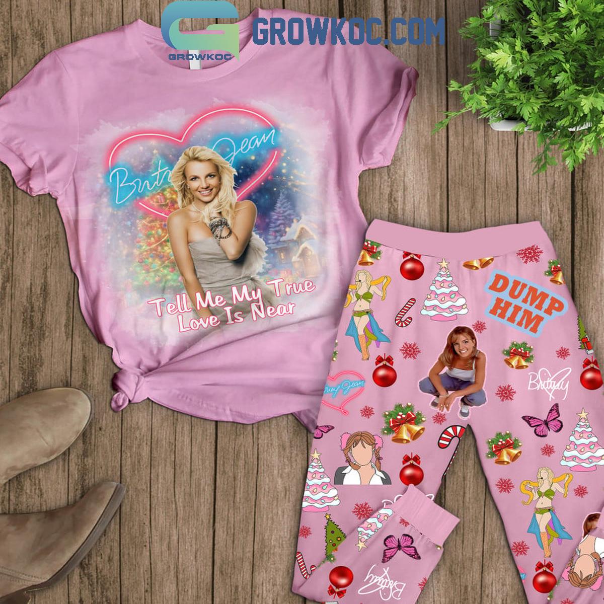 Britney Spears Tell Me My True Love Is Near Fleece Pajamas Set 1 SwFTT