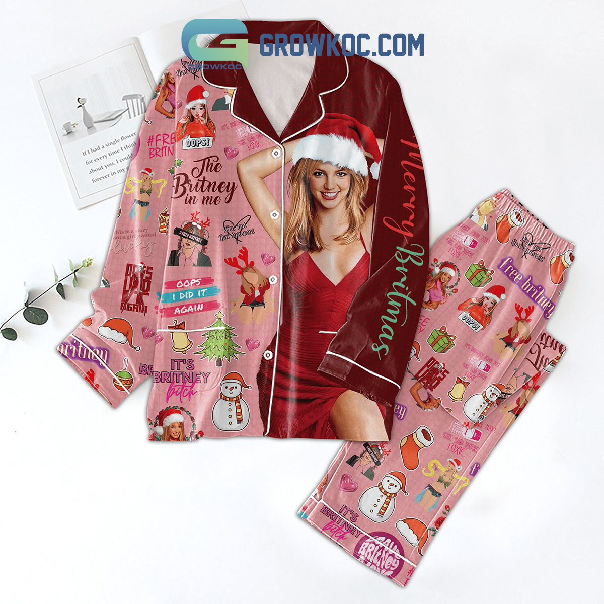Britney Spears The Britney In Me Im Not That Innocent Pajamas Set2B1 jDgNq