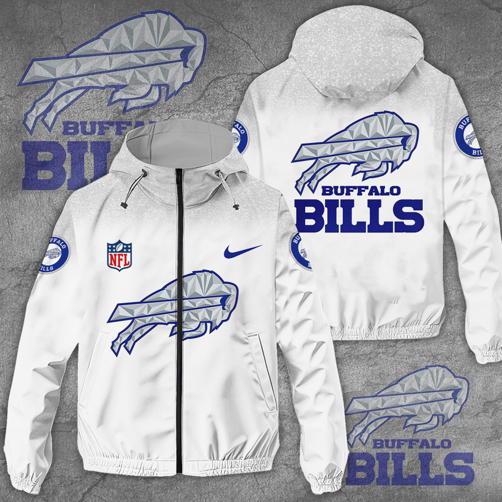 Buffalo Bills 3D Windbreaker Jacket MAITM12705