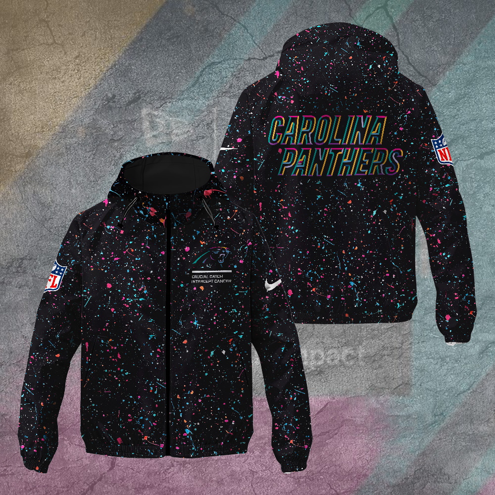 Carolina Panthers Crucial Catch 2025 Windbreaker Jacket TANTN15600