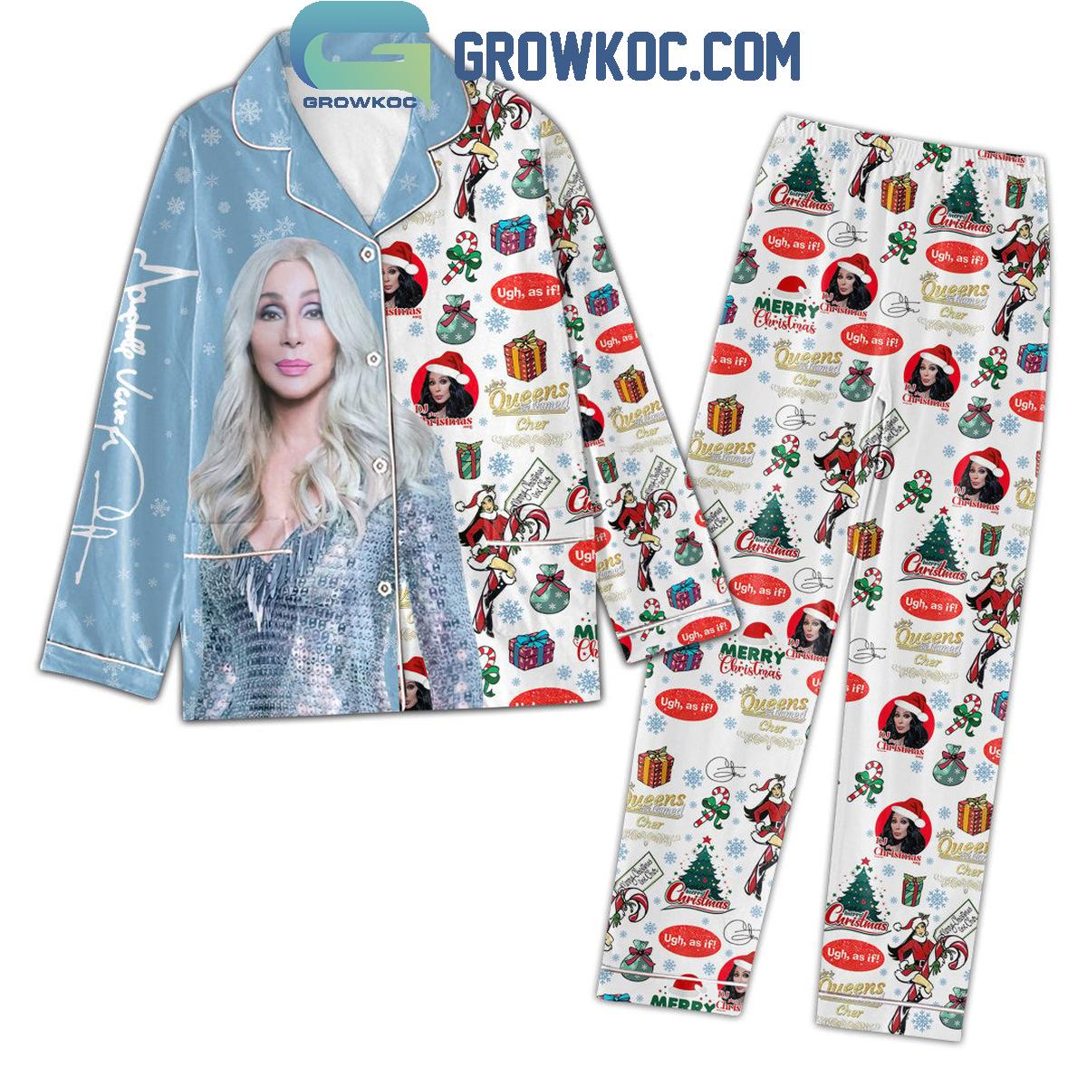 Cher Queens Are Named Cher Christmas Polyester Pajamas Set 1 WDhUv