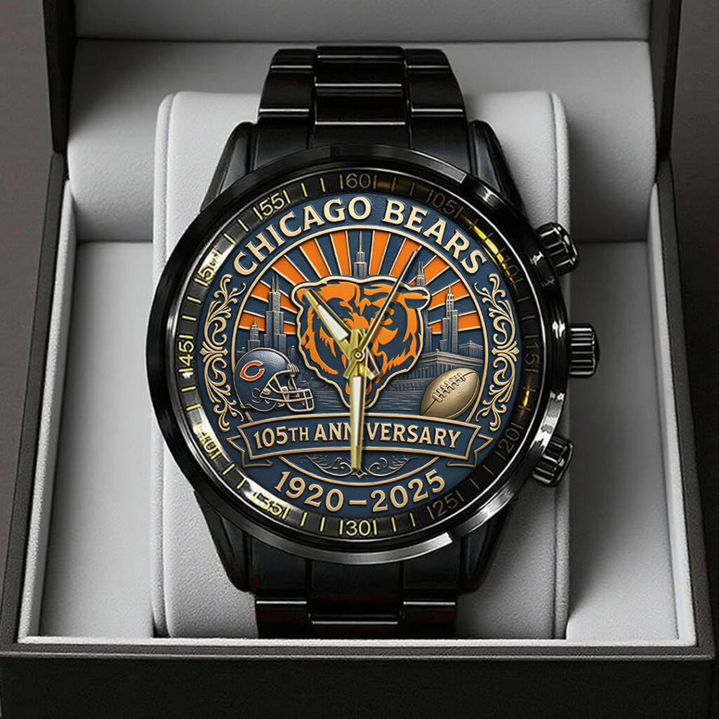 Chicago Bears Black Stainless Steel Watch TANTN16809 mk1 1024x1024 1