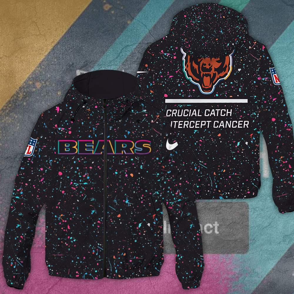 Chicago Bears Windbreaker Jacket TANTN15775 mockup
