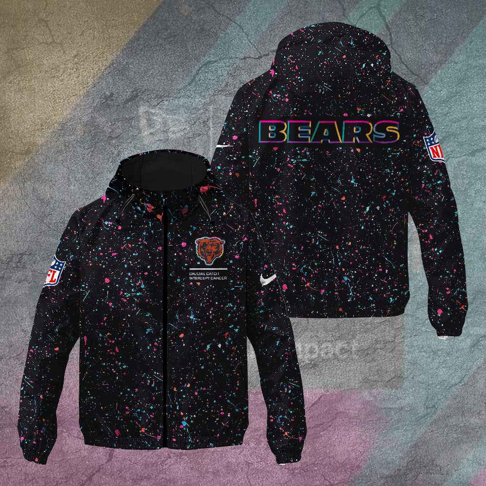 Chicago Bears Crucial Catch 2025 Windbreaker Jacket TANTN15579