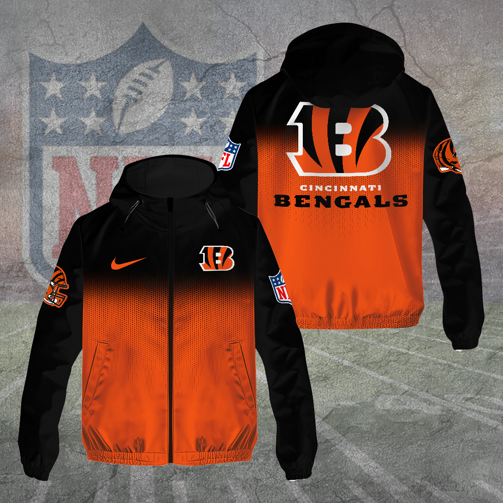 Cincinnati Bengals Windbreaker Jacket TANTN15736