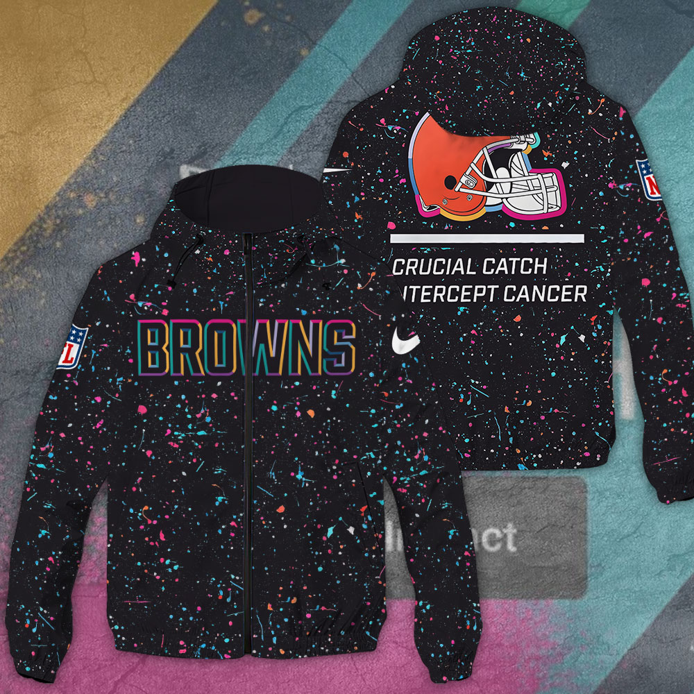 Cleveland Browns Windbreaker Jacket TANTN15776 mockup