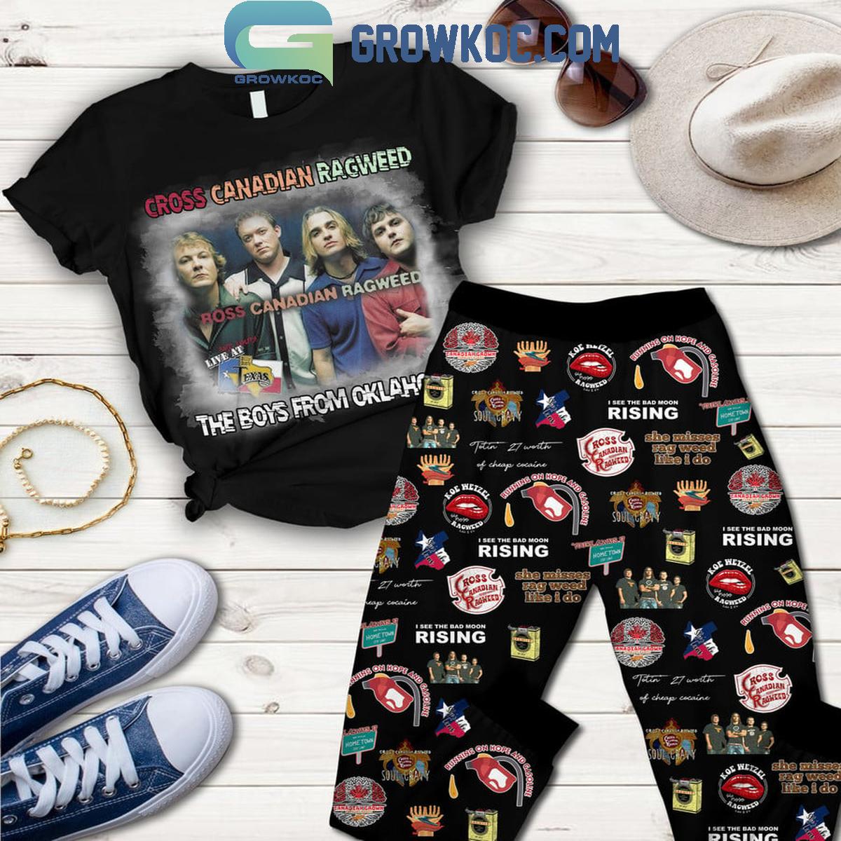 Cross Canadian Ragweed The Boy From Oklahoma 2024 Fleece Pajamas Set 1 uQnoF
