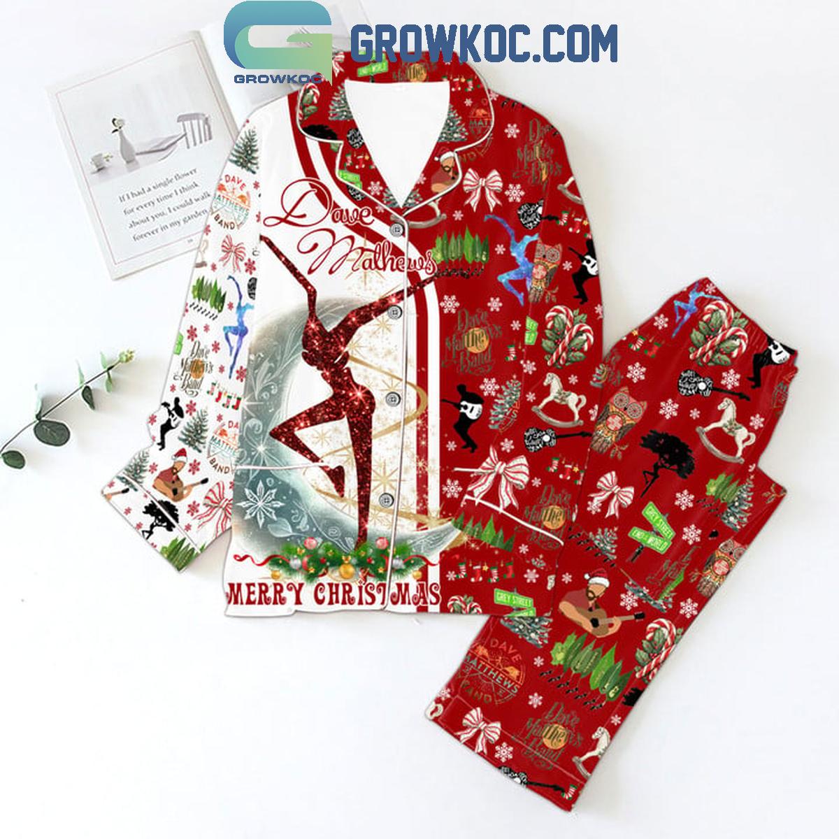 Dave Matthews Band Merry Christmas Grey Street Polyester Pajamas Set 1 KIEO1