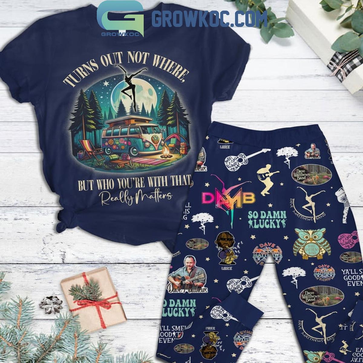 Dave Matthews Band So Damn Lucky Fleece Pajamas Set 1 lUgWa