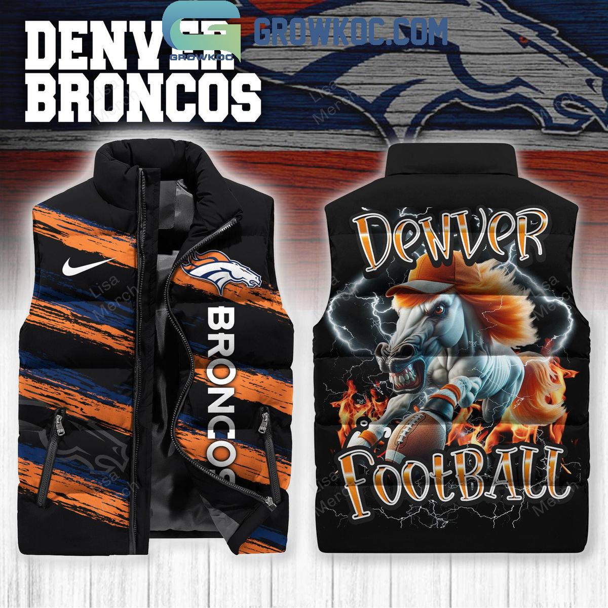 Denver Broncos Football 2024 Sleeveless Puffer Jacket 1 ucxVv