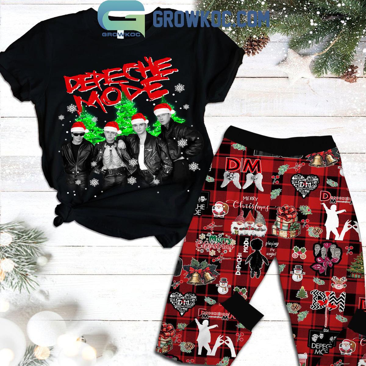 Depeche Mode Merry Christmas And Happy New Year 2025 Fleece Pajamas Set 1 RXL5x