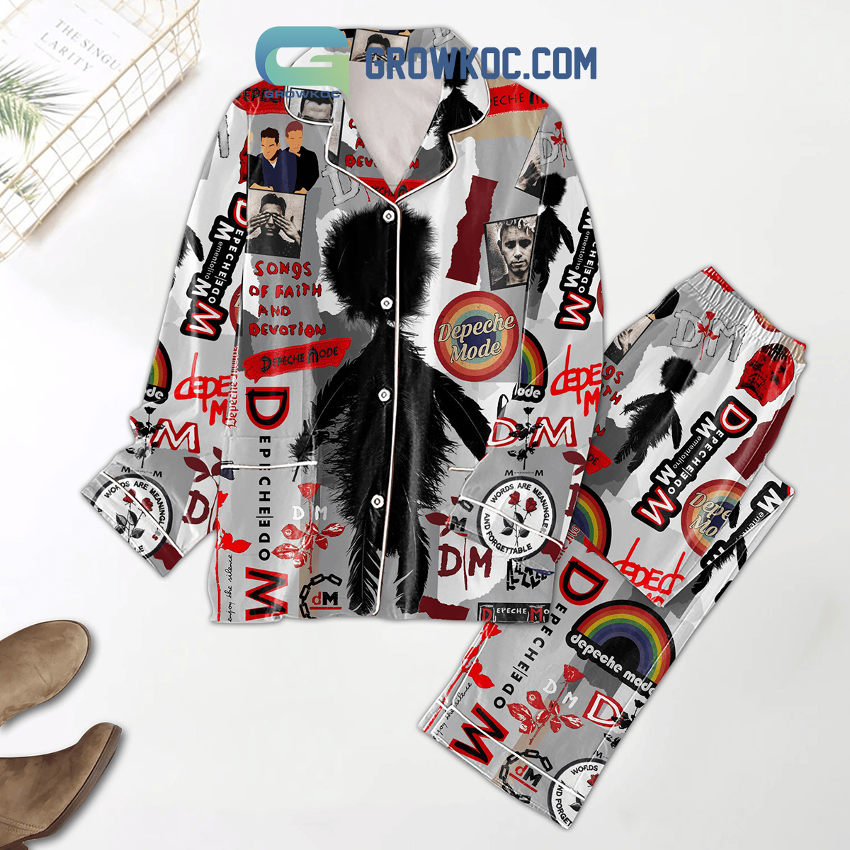 Depeche Mode Playing The Angel Polyester Pajamas Set2B1 onRmd