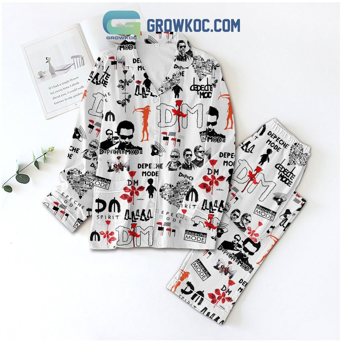 Depeche Mode Spirit White Design Pajamas Set2B1 ocukw Depeche Mode Spirit White Design Pajamas Set2B1 ocukw
