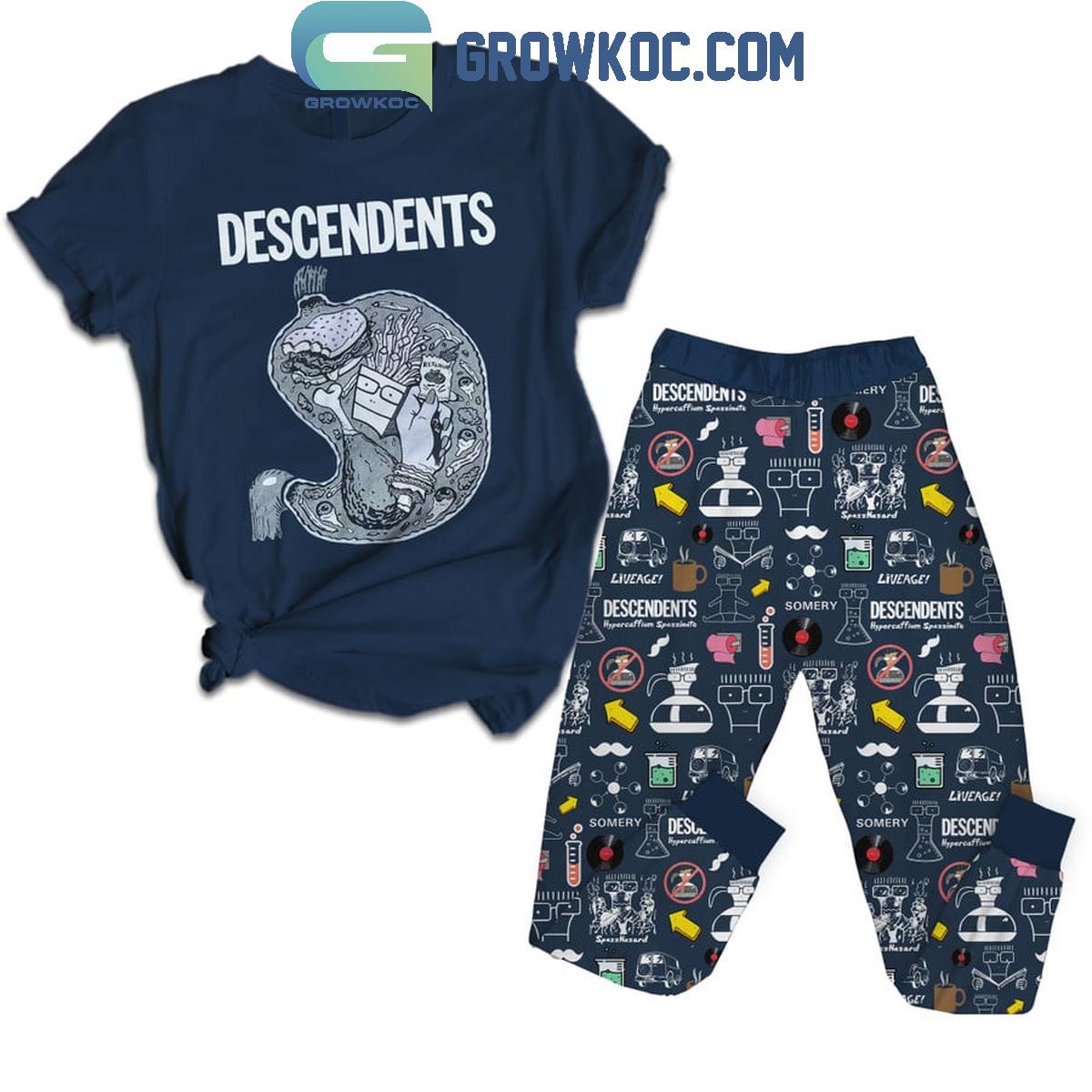 Descendents Hypercaffium Spazzinate 2024 Fleece Pajamas Set 1 XIGt9