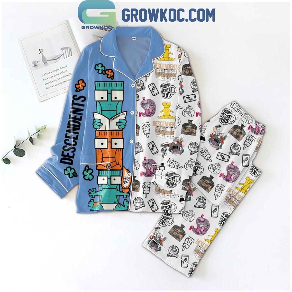 Descendents Rock Band Kabuki Girl Polyester Pajamas Set 1 jHFMq