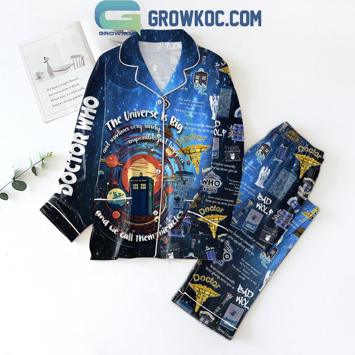 Doctor Who The Universe Is Big Pajamas Set 1 G4Wqg