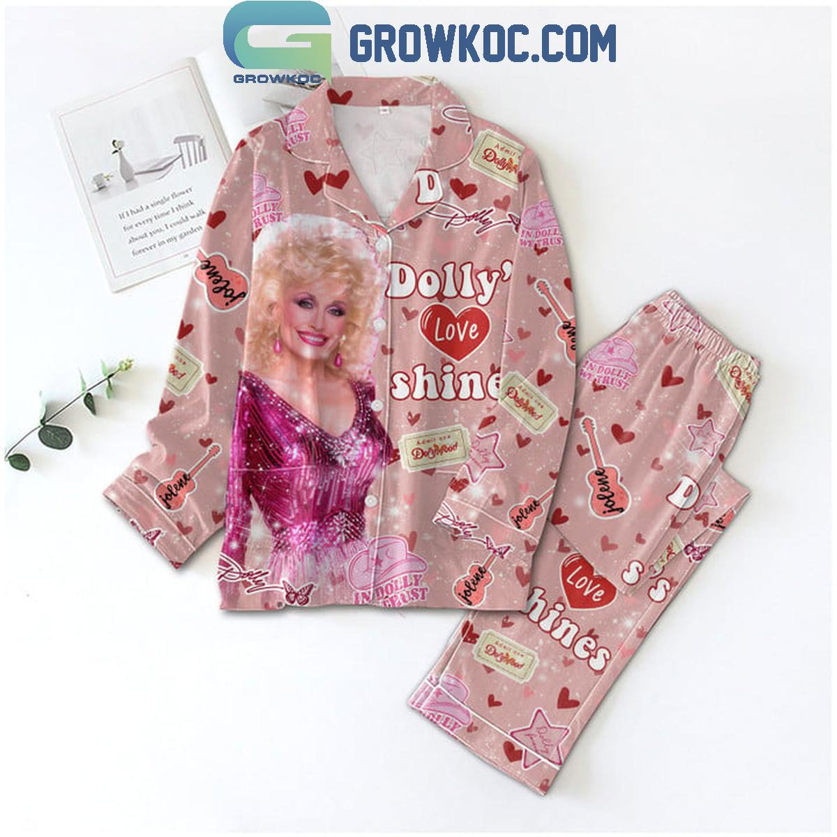 Dolly Parton Dolly Love Shine Admit One Polyester Pajamas Set 1 tXNjr