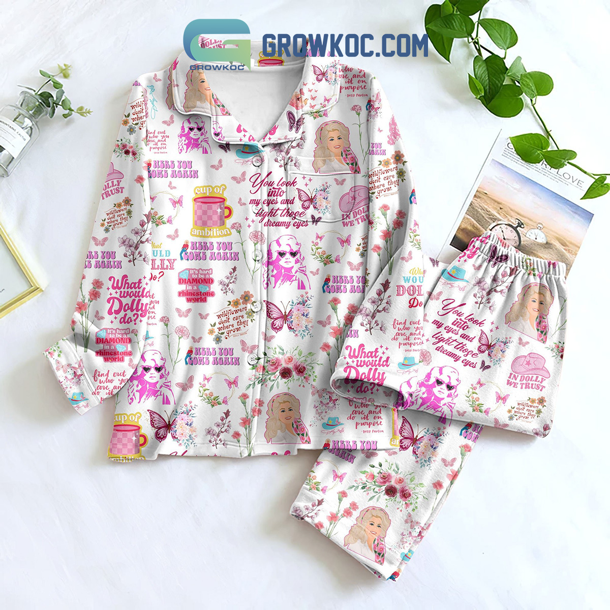 Dolly Parton Here You Come Again Pajamas Set2B1 ldfFD