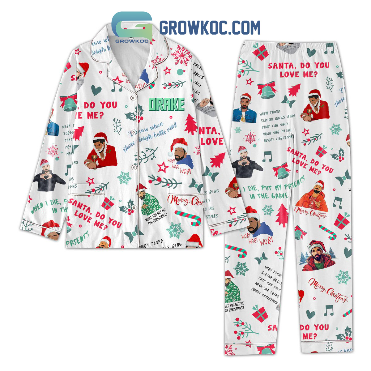 Drake I Know When Those Heigh Bells Ring Pajamas Set2B1 FBzgq Drake I Know When Those Heigh Bells Ring Pajamas Set2B1 FBzgq