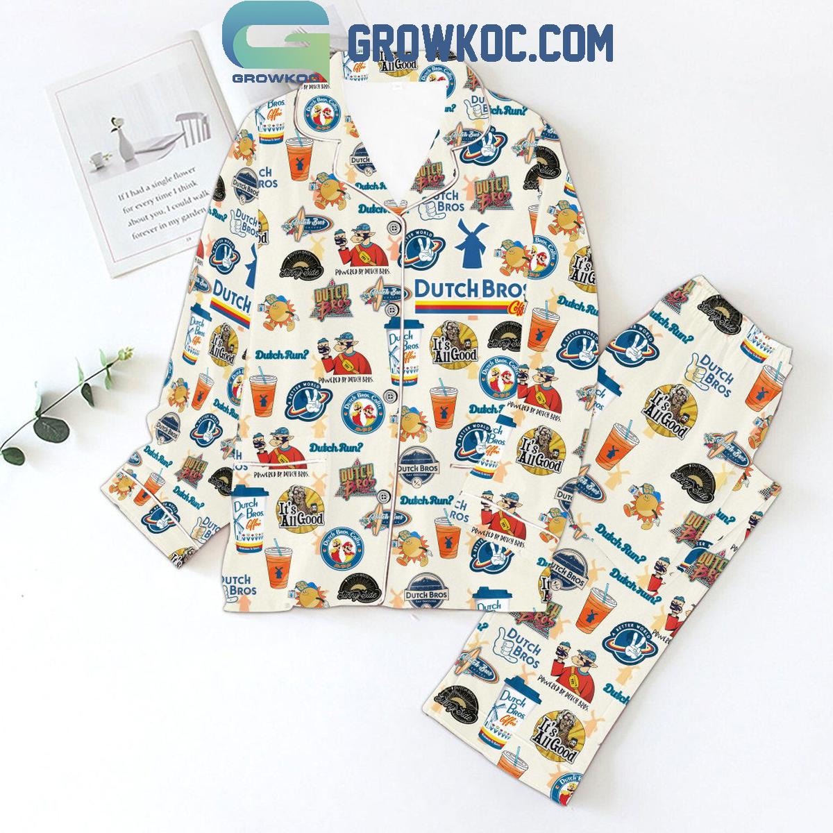 Dutch Bros Its All Good Celebrate Christmas Polyester Pajamas Set 1 oMFps