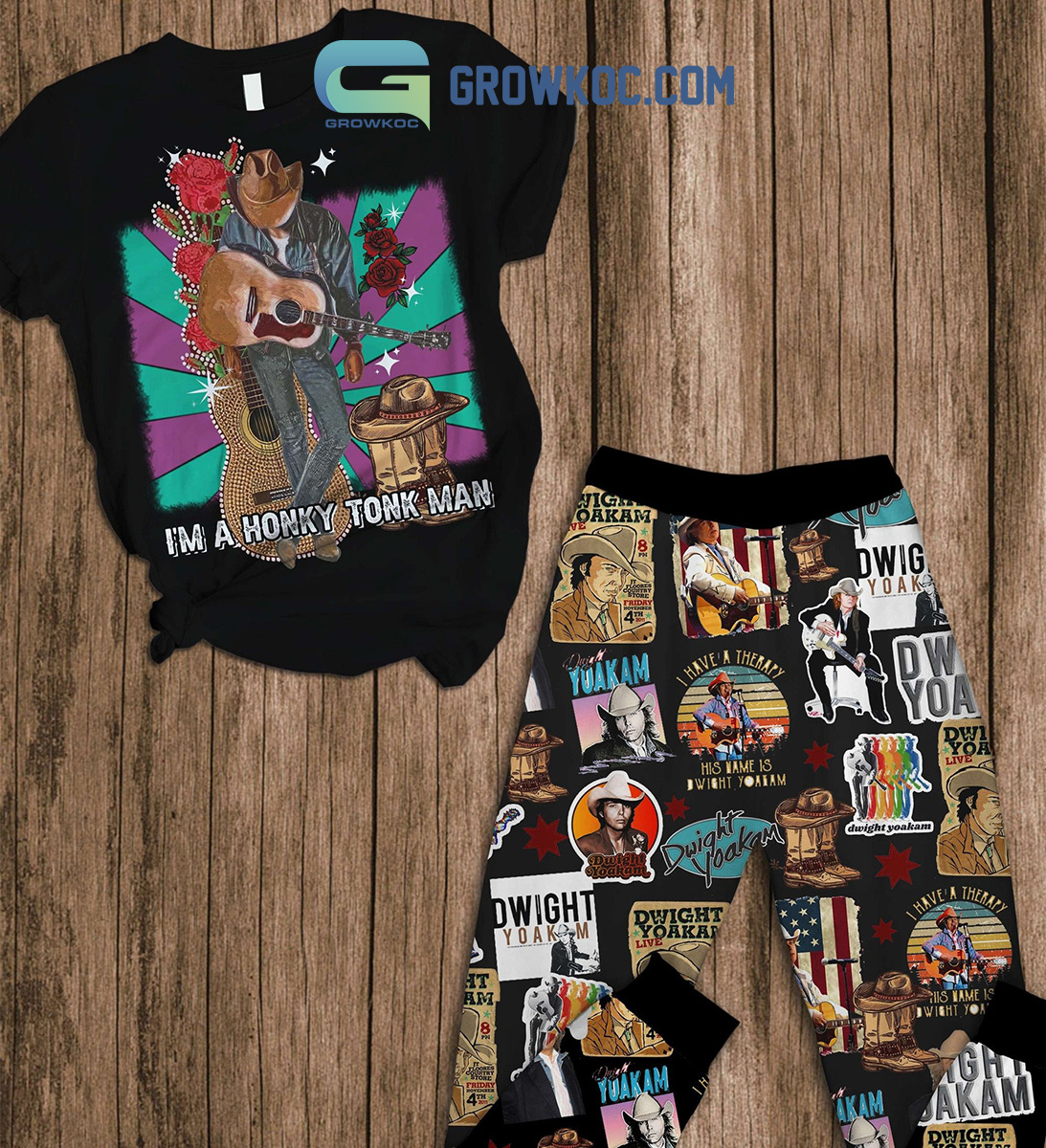 Dwight YoakamIm A Honky Tonk Man Fleece Pajamas Set2B1 mCLtM Dwight YoakamIm A Honky Tonk Man Fleece Pajamas Set2B1 mCLtM