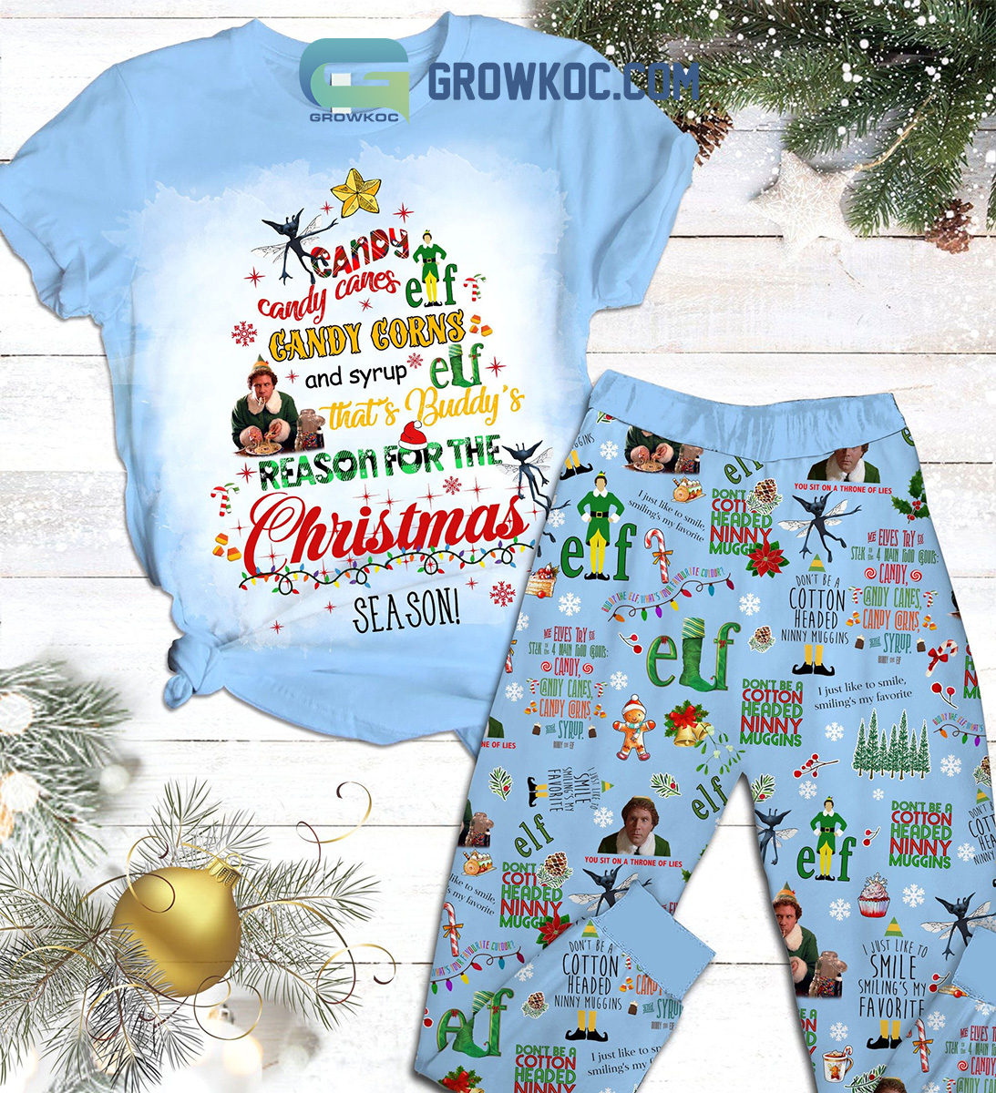 Elf Niny Muggins Christmas Movies Happy Holiday Fleece Pajamas Set2B1 P5bA0 Elf Niny Muggins Christmas Movies Happy Holiday Fleece Pajamas Set2B1 P5bA0