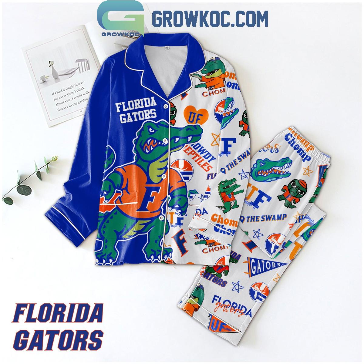 Florida Gators Fowdy Reptiles The Swamp Polyester Pajamas Set 1 lv0xf