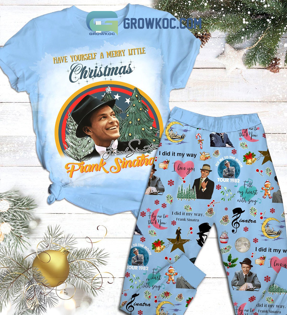 Frank Sinatra Have Yourself A Merry Little Christmas I Did It My Way Fill My Heart With Songs Fly Me To The Moon Christmas Fleece Pajama Set2B1 sj62v Frank Sinatra Have Yourself A Merry Little Christmas I Did It My Way Fill My Heart With Songs Fly Me To The Moon Christmas Fleece Pajama Set2B1 sj62v