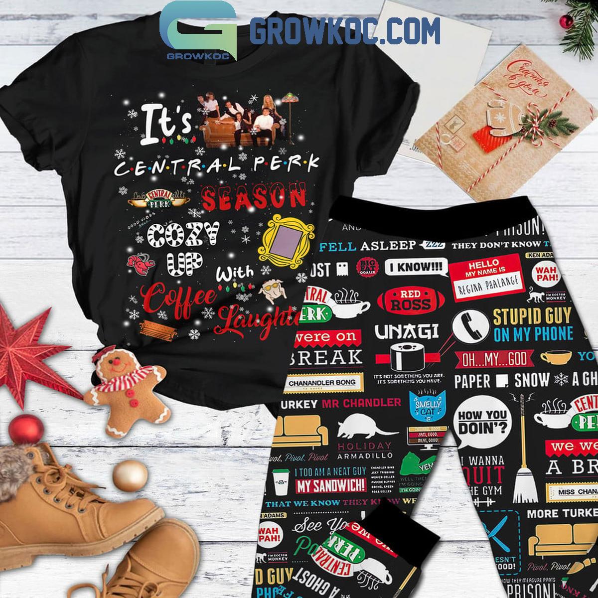 Friends ItE28099s Central Perk Season Cozy Up Fleece Pajama Set 1 OVG4s