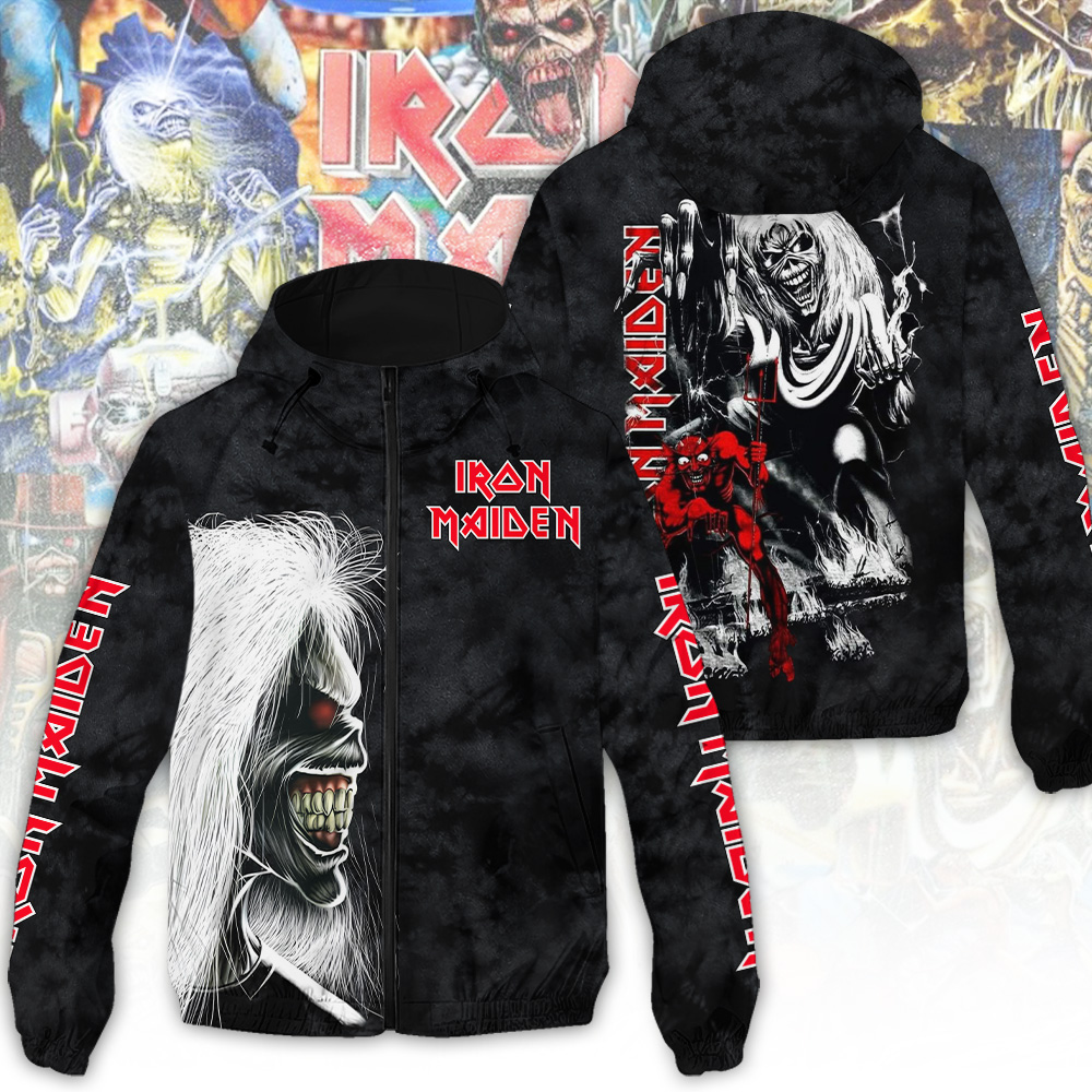 GNENEW199 Windbreaker Jacket Iron Maiden