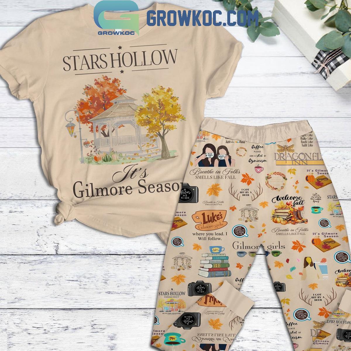 Gilmore Girls Stas Hollow Its Gilmore Season Fleece Pajamas Set 1 JLZjC
