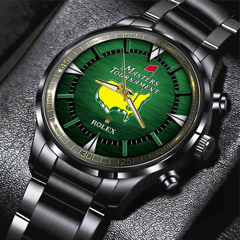 Golf Masters Tournament x Rolex Black Stainless Steel Watch MAITM8975