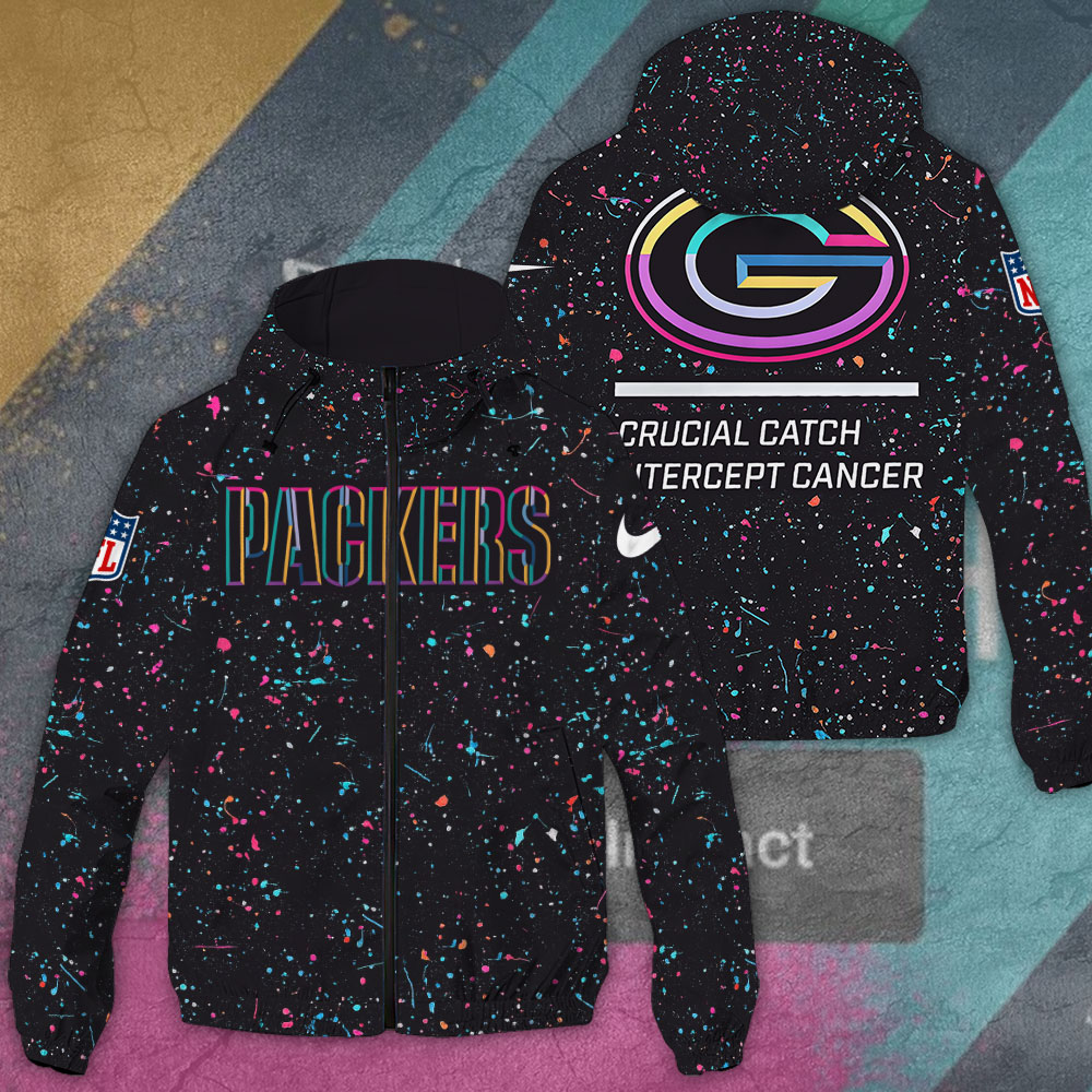 Green Bay Packers Windbreaker Jacket TANTN15767 mockup