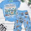 Greys Anatomy TV Series We Diagnose Holiday Cheer Fleece Pajamas Set2B1 6Zqqc