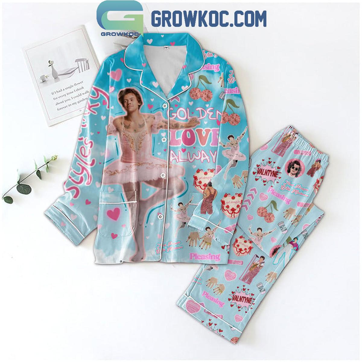 Harry Styles Golden Love Away Polyester Pajamas Set 1 ToTRb