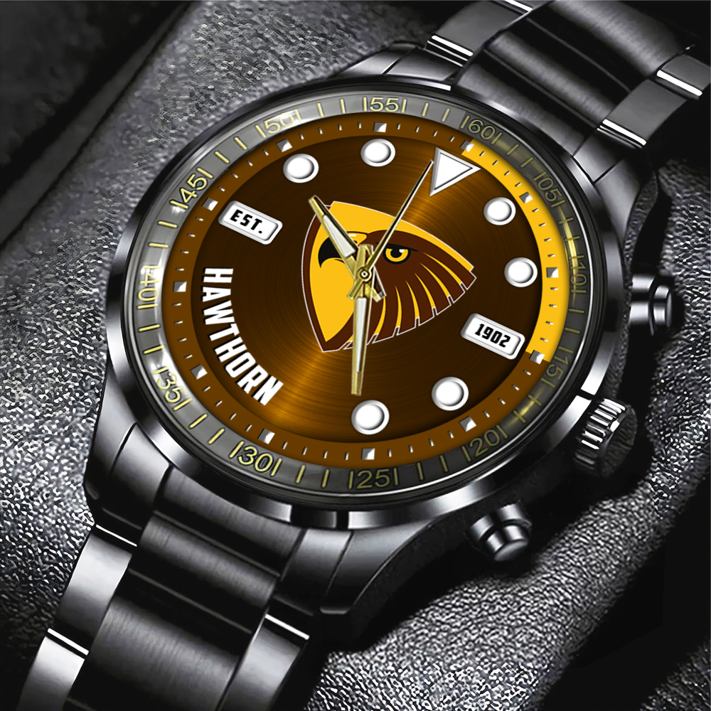 Hawthorn FC Black Stainless Steel Watch MAITM7910