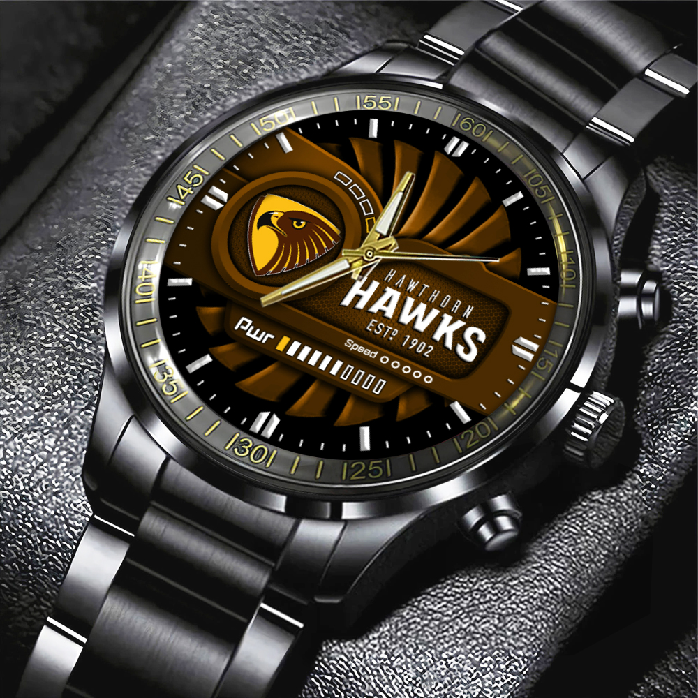 Hawthorn FC Black Stainless Steel Watch MAITM8346