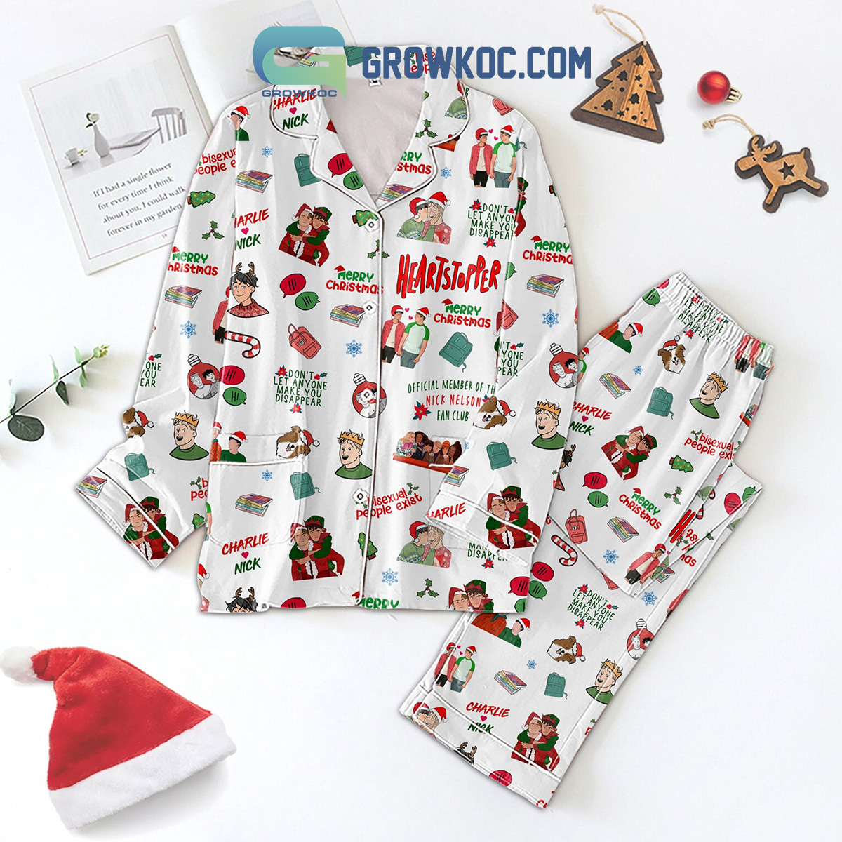 Heartstopper Dont Let Anyone Make You Disappear Pajamas Set2B1 3J5XE