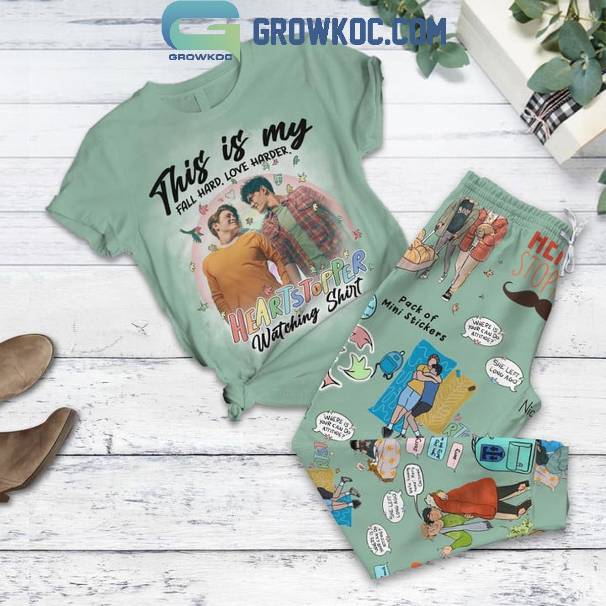 Heartstopper Nick And Charlie Hi Fleece Pajamas Set 1 uJZev