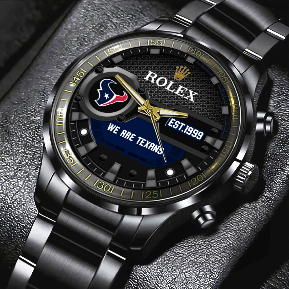 Houston Texans Rolex Black Stainless Steel Watch MAITM13208