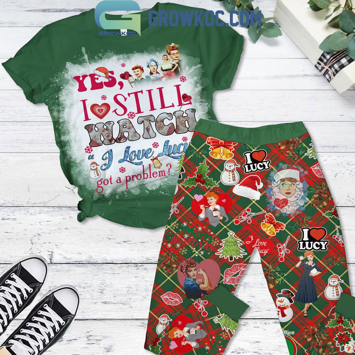 I Love Lucy Yes Still Watch It Gor A Problem In Christmas Fleece Pajamas Set 1 ILEPs