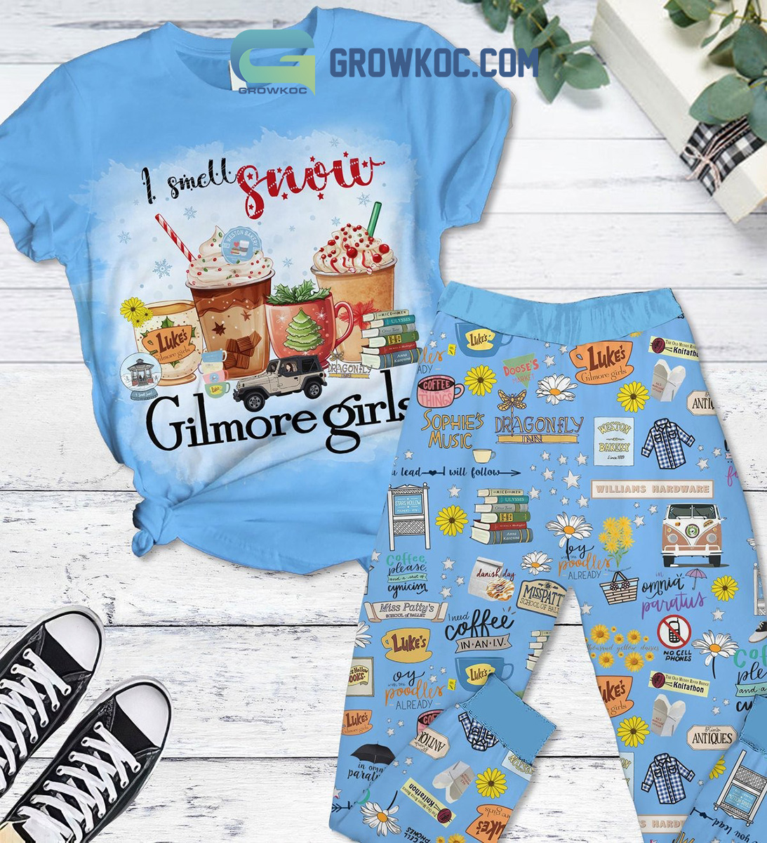 I Smell Snow Girlmore Girls Pajamas Set2B1 g3S7g