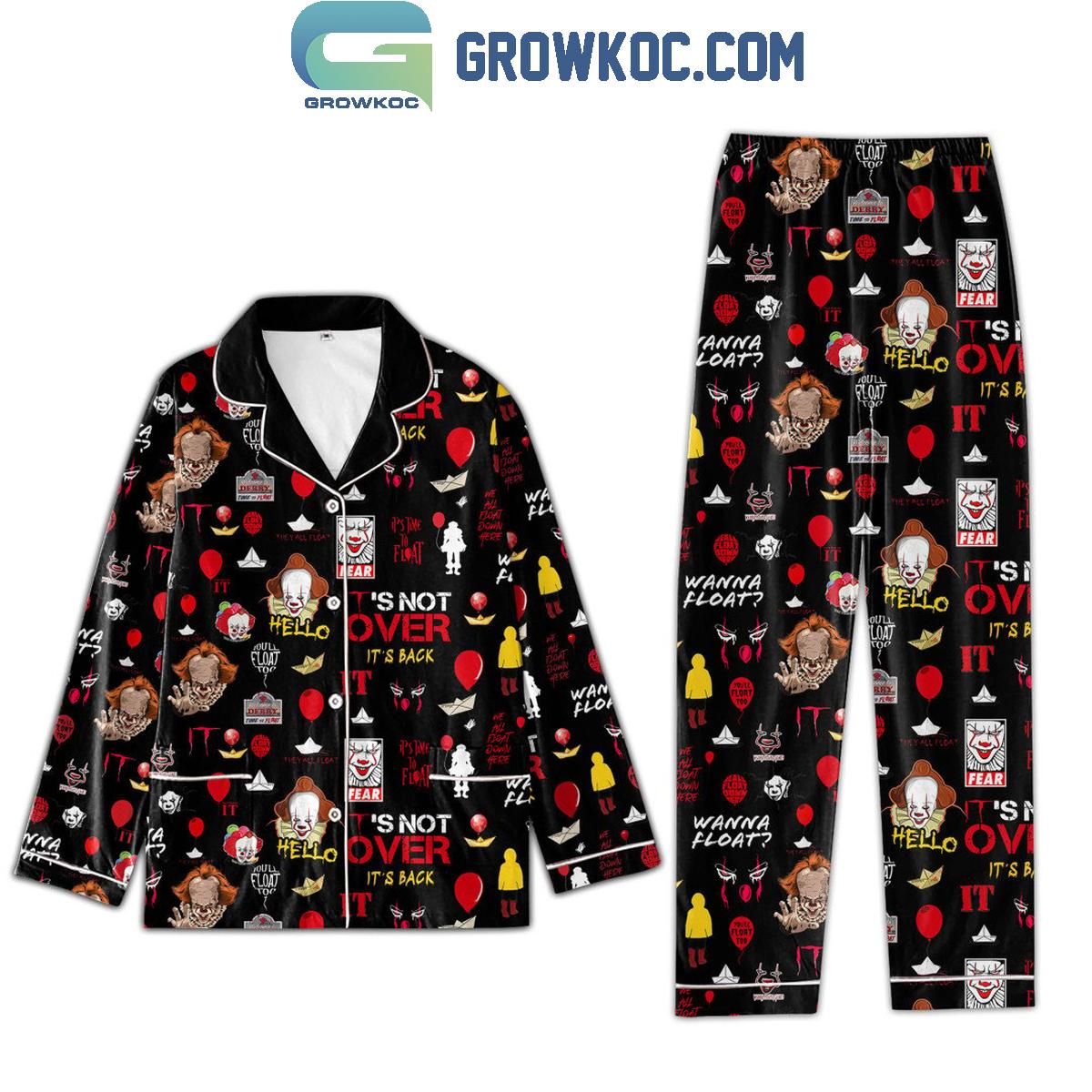 IT Halloween Its Not Over Wanna Float Polyester Pajamas Set 1 YehcN
