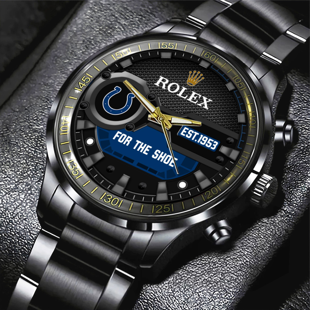 Indianapolis Colts Rolex Black Stainless Steel Watch MAITM13209