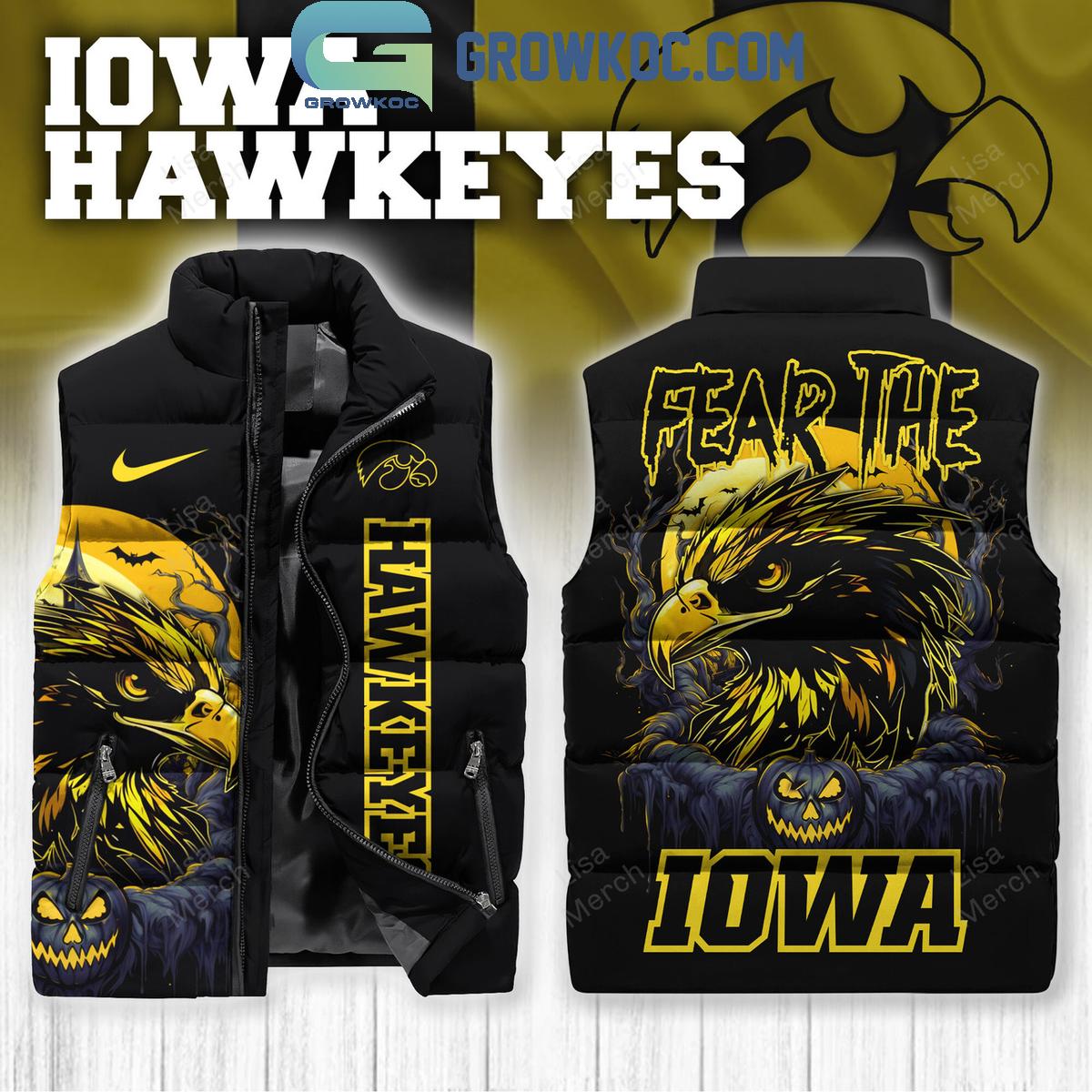Iowa Hawkeyes Fear The Iowa In Halloween 2024 Sleeveless Puffer Jacket 1 LJmDZ